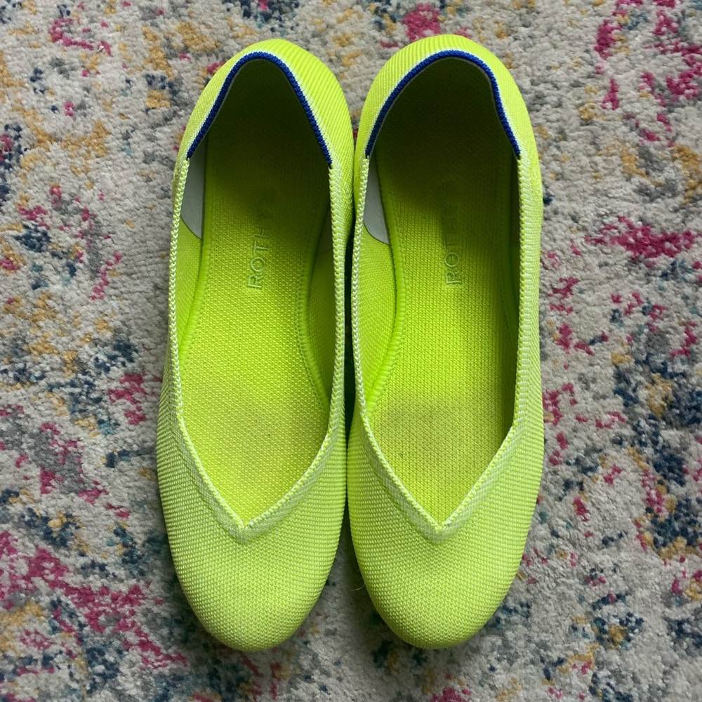 Rothy’s “The Flat” Lemon Lime Shoes